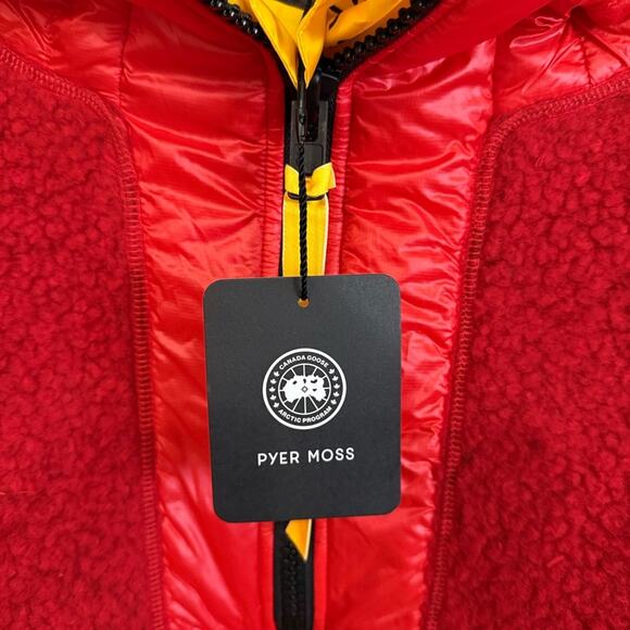 NWT NEW Canada Goose Pyer Moss Cg Disc Anorak 001 Pyer Moss Red Unisex Small - Picture 4 of 6